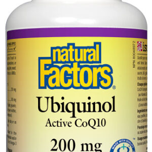 Natural Factors Coenzyme Q10 Ubiquinol 200mg