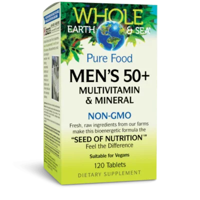 Natural Factors Whole Earth & Sea Men's 50+ Multivitamin & Mineral