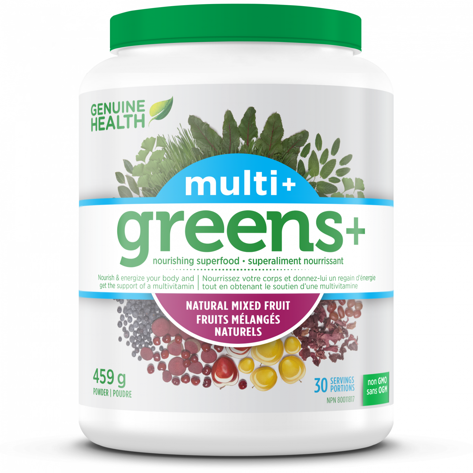 Genuine Health Greens+ Multi+ Mixed Fruit The Water Bug Health Food Store