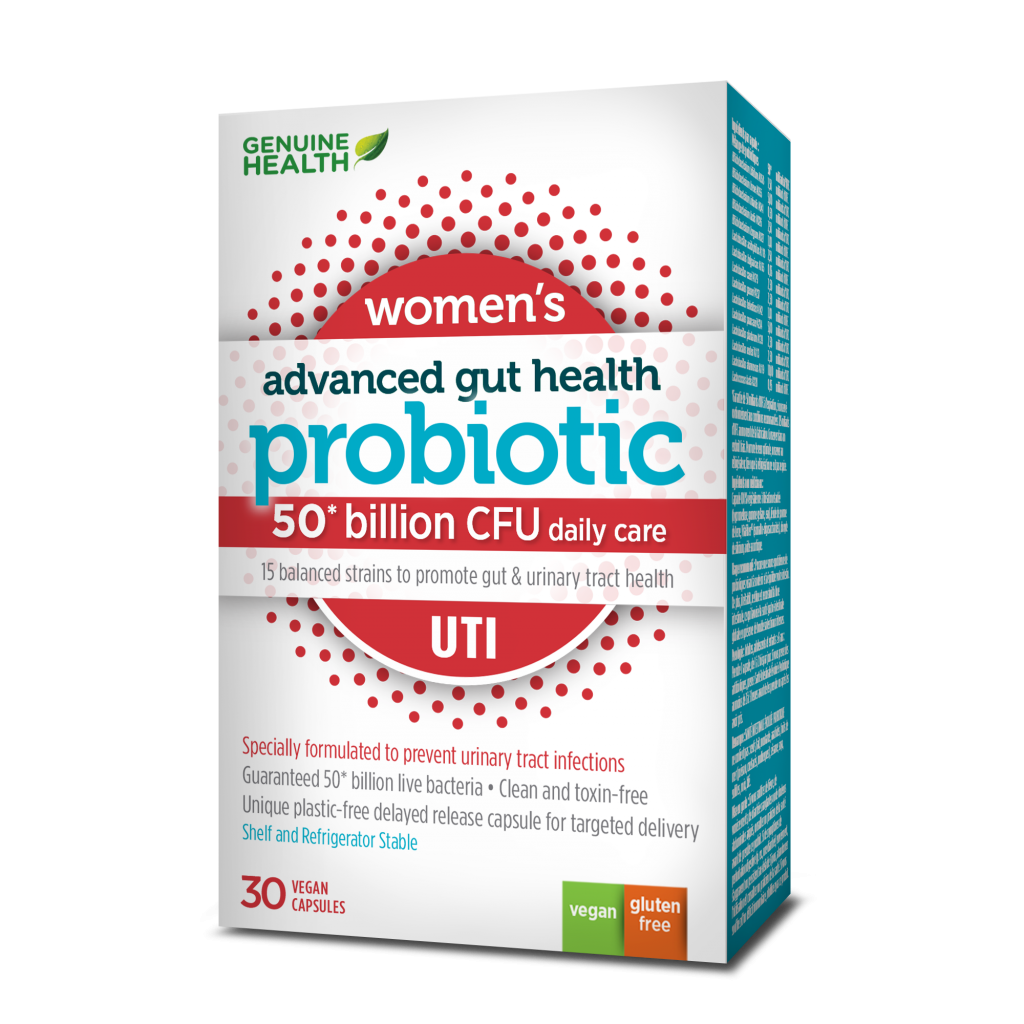 Genuine Health Advanced Gut Health Probiotic Women S Uti 50 Billion Cfu The Water Bug Health