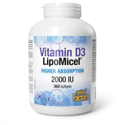 Natural Factors Vitamin D3 LipoMicel 2000IU