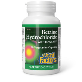 Natural Factors Betaine Hydrochloride HCL with Fenugreek