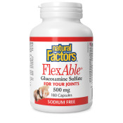 Natural Factors Flexible Glucosamine Sulfate 500mg Jumbo 500 Size