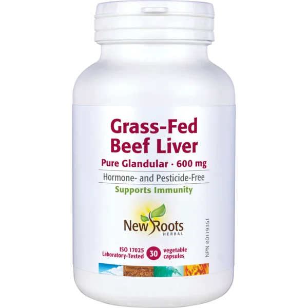 New Roots Grass-Fed Beef Liver 600mg