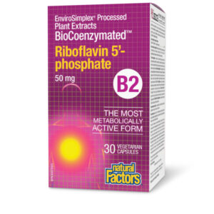 Natural Factors BioCoenzymated Riboflavin 5’-phosphate B2 50 mg
