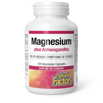 Natural Factors Magnesium Bisglycinate plus Ashwagandha