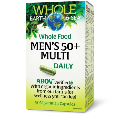 Natural Factors Whole Earth & Sea Men's 50+ Multivitamin & Mineral Caps